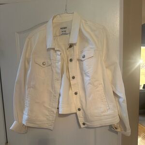 NWT 
SizeXXL
White jean jacket
